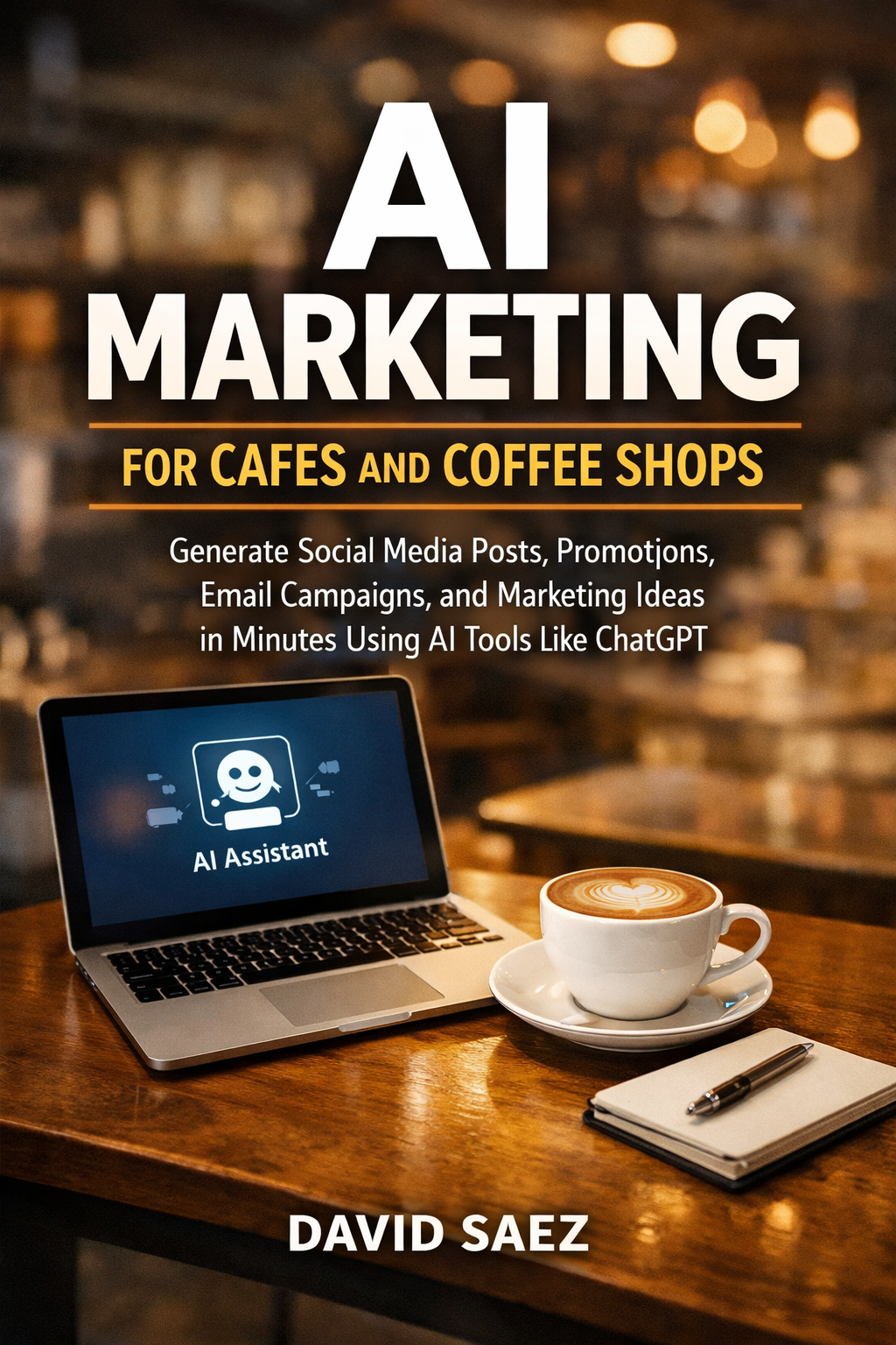 AI Marketing for Coffee Shops book cover